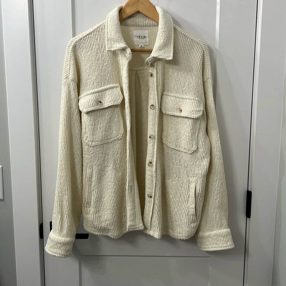 Cream Colored Button Down Shacket - image 1